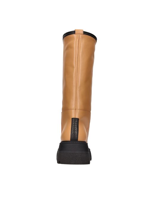 Stivali in pelle 3JUIN | CARLY 020 KOMBAT OXFORDCARAMEL